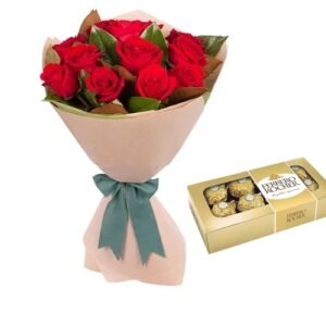 12 Rosas y chocolates